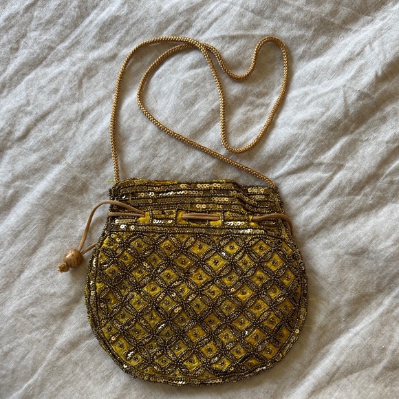Handbags - Gold Sequin Women's Bag